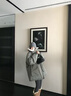 辣妹物語(yǔ)2025趙露思同款羊羔毛絨內膽派克女冬季加厚保暖工裝沖鋒棉服外套 灰草綠 S 曬單實(shí)拍圖