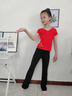 羞莎兒童舞蹈服褲子練功服長(cháng)褲女童微喇叭褲形體褲中國舞服裝黑色褲子 黑色-長(cháng)褲-莫代爾 160 身高150-155cm 曬單實(shí)拍圖
