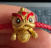 明牌珠寶 足金硬金黃金吉祥醒獅繡球轉運珠手鏈串珠女AFP0380定價(jià) 吉運款AFP0380-1 約1.70-1.80克 曬單實(shí)拍圖