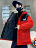 G.duck品牌童裝男童秋冬裝外套中大兒童裝男孩休閑冬季保暖派克服棉衣服 810加絨加厚保暖外套 紅色 170 曬單實(shí)拍圖
