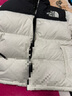 北面（The North Face）1996Nuptse高蓬鵝防水羽絨服女潮牌經(jīng)典ICON美碼新品|3XEO ROU/米白色 美版偏大一碼 M 曬單實(shí)拍圖