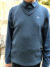 恒源祥 純羊毛背心男馬甲秋季套頭V領(lǐng)針織羊毛衫坎肩內搭無(wú)袖男式毛衣 曬單實(shí)拍圖