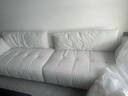 海慶全屋定制奶油風(fēng)直排客廳沙發(fā) 小戶型科技布藝沙發(fā)云朵泡芙懶人沙發(fā) 三人位 抗菌貓爪布【天然舒適乳膠座包】 大四人位 3.05m +腳踏 曬單實(shí)拍圖