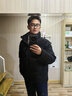 卡賓男裝 90鴨絨羽絨服2024秋冬新款寬松面包服外套小香風(fēng)H 煤黑色01 XL /180/52 曬單實(shí)拍圖