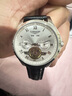 LONGAIES瑞士手表男士全自動(dòng)機械表防水夜光多功能陀飛輪商務(wù)鎢鋼男表專(zhuān)用 L888本色白面【皮帶款】 40mm 收藏送原裝皮表帶 曬單實(shí)拍圖