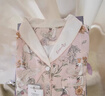 嫚熙（EMXEE）春秋季彈力絲麻棉月子服孕婦哺乳睡衣產(chǎn)婦產(chǎn)后家居服 天鵝舞曲-兩件套（帶哺乳口） L 曬單實(shí)拍圖