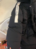 雅鹿兒童加厚中長(cháng)款羽絨服洋氣男女童2023冬季新款鴨絨保暖中大童 黑色 160cm 曬單實(shí)拍圖