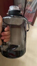 UOSO5升水杯大容量男生噸桶噸特大號(hào)水壺工地運(yùn)動(dòng)頓頓桶塑料耐高溫 黑色 送吸管-提繩-防燙杯套 5000ml 曬單實(shí)拍圖