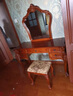 賽梵納（savannah furniture） 美式梳妝臺 化妝臺實(shí)木妝臺鏡梳妝凳一體桌臥室梳妝桌 1.2米妝臺 妝鏡 120*48*78cm 曬單實(shí)拍圖