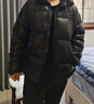 京東京造熱氣球黑金大鵝絨服保暖三防戶外運動羽絨服男短款 曜石黑 XXXL 曬單實拍圖