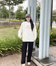 安踏休閑衛(wèi)衣女款春季百搭寬松針織套頭衫學(xué)院風(fēng)加絨長(zhǎng)袖運(yùn)動(dòng)上衣 曬單實(shí)拍圖