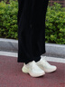安踏（ANTA）毒刺6代丨緩震回彈網(wǎng)面跑步鞋女夏季防滑耐磨運(yùn)動鞋軟底女鞋 【推薦-輕質(zhì)緩震】米白/公主綠-6 36 曬單實(shí)拍圖
