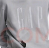 Gap男女裝字母logo印花連帽抓絨長袖口袋衛(wèi)衣上衣609135 灰色 L (175/96A) 亞洲尺碼 曬單實拍圖