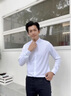 皮爾卡丹（pierre cardin）高端桑蠶絲襯衫男長袖春夏季薄款白襯衣真絲襯衫商務(wù)休抗皺免燙 白色【桑蠶絲專柜同款】 【145-155斤】 41 曬單實(shí)拍圖