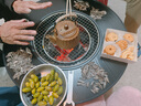 探險者（TAN XIAN ZHE）圍爐煮茶套裝室內(nèi)燒烤爐煮茶器具戶外炭燒爐家用取暖桌面爐烤肉爐 圍爐桌專用烤盤 曬單實(shí)拍圖