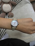 天梭（TISSOT）【官方授權(quán)店】瑞士手表 新款夢圓系列1853小美人石英女表 貝母盤皮帶T129.210.16.111.00 曬單實拍圖