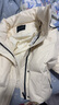 太平鳥(niǎo)女裝羽絨服短款撞色冬連帽保暖面包服寬松時(shí)尚外套 白色 M 曬單實(shí)拍圖