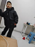 左西男童棉服外套冬季2025新款?yuàn)A棉兒童秋冬裝男孩冬裝潮 黑色 140 曬單實(shí)拍圖