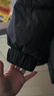 秋水伊人保暖中長款連帽羽絨服冬季新款女裝高級洋氣外套 黑色 XL 曬單實(shí)拍圖