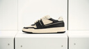 FOOT INDUSTRY 足下工業(yè)「品牌經(jīng)典」90s滑板鞋運(yùn)動(dòng)休閑復(fù)古訓(xùn)練板鞋男女百搭 黑色/米白 37 曬單實(shí)拍圖