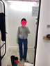ABERCROMBIE & FITCH女裝春秋美式復古潮流百搭辣妹高腰直筒寬松牛仔褲KI155-3482 深色 27 R (165/72A)標準版 曬單實拍圖