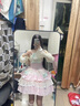 歐維沃在逃公主裙甜美減齡洛麗塔公主裙重工少女感蝴蝶結(jié)撞色拼接收腰洋 連衣裙 M 曬單實拍圖