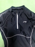 李寧（LI-NING）泡溫泉游泳衣女士長(cháng)袖防曬專(zhuān)業(yè)泳衣分體沙灘潛水沖浪服0022黑M 曬單實(shí)拍圖