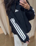 阿迪達斯（adidas） 官方艦店女裝羽絨服 秋冬新款運動服休閑保暖防風夾克中連帽外套 3866-黑色-主推款 M 165/88A 曬單實拍圖