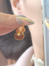 古耐S925銀南紅瑪瑙耳鉤女銀耳環(huán)女耳釘生日禮物女生送女朋友高級小眾 S925銀南紅瑪瑙耳環(huán) 曬單實拍圖