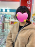 付智恩bad boy 連帽美利奴皮毛一體減齡羊羔毛皮草外套女2023冬 沙駝色 S 曬單實(shí)拍圖