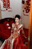 枝己秀禾服新娘敬酒服2025新款訂婚衣服婚紗主紗高檔結(jié)婚禮服古裝嫁衣 X616 XL 曬單實拍圖