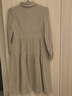 衣香麗影時(shí)尚優(yōu)雅新款百搭氣質(zhì)長(cháng)袖連衣裙 淺卡其 S 曬單實(shí)拍圖
