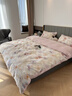 水星系列家紡A類(lèi)長(cháng)絨棉磨毛床上四件套純棉100%全棉床單被套單雙人被罩 美麗人生【加厚純棉 可裸睡】 1.8m 床單款 四件套-被套200x230cm 曬單實(shí)拍圖