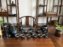 唐帕（TANGPA）景德鎮(zhèn)茶具套裝冰裂釉茶杯整套家用陶瓷辦公室泡茶壺茶杯喬遷禮物 冰裂釉【墨青款】禮盒裝 17頭 曬單實拍圖