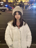 辛芷蕾迪麗熱巴同款針織帽子秋冬女毛線帽仿狐貍毛球球帽加厚保暖 【辛芷蕾同款】米色 曬單實拍圖