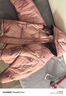 德瑪納【個(gè)性撞色拼接】冬款溫柔連帽長(cháng)羽絨服外套女 曬單實(shí)拍圖