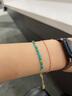 小米星國祿春之碧色極細綠松石手鏈古風(fēng)首飾復古k金清新綠色女小眾手鐲 春之碧色-濃苔綠 曬單實(shí)拍圖