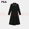 FILA 斐樂(lè )官方楊冪同款女子連衣裙2025年時(shí)尚休閑寬松收腰翻領(lǐng)連身裙 曬單實(shí)拍圖