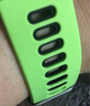 硅膠手表帶配件適用Garmin佳明235 forerunner735 220 230 620 S5 綠黑色 15mm 曬單實(shí)拍圖