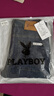 花花公子（PLAYBOY）牛仔褲男秋冬季褲子男士休閑褲韓版直筒寬松彈力潮牌男褲 藍(lán)灰 30 曬單實(shí)拍圖