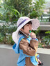 kocotreeKK樹兒童帽子男童防曬帽夏季寶寶遮陽帽女孩海邊太陽帽2025新款潮 爐煙紫（贈(zèng)送防風(fēng)繩+口哨） L碼：建議頭圍52-56cm，8歲以上 曬單實(shí)拍圖