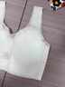 莫代爾媽媽內衣女母親節前扣背心式哺乳文胸薄款大碼無(wú)鋼圈胸罩白M 曬單實(shí)拍圖