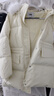 森馬（Semir）羽絨服女中長(cháng)款大毛領(lǐng)連帽顯瘦2024冬新款工裝風(fēng)防風(fēng)保暖外套 黃色調（白鴨絨）00333 XS 曬單實(shí)拍圖