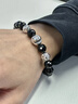 ROCK&RIDE曜影流光手鏈 高級925純銀男復古黑瑪瑙手串新款潮流禮物 #18（適用腕圍16-18cm） 曬單實(shí)拍圖