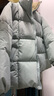 紫蒙羽絨棉服女2024新款短款學(xué)生小個(gè)子女生棉衣外套冬季羽棉襖絨服女 韓版加厚淺藍色 均碼 （可備注碼數） 曬單實(shí)拍圖