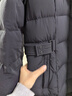 坦博爾鵝絨羽絨服女長(zhǎng)款連帽加厚收腰冬季商務(wù)保暖羽絨服898 黑色 180  曬單實(shí)拍圖