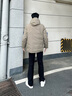 Scofield【鵝絨】男士24年冬季新款連帽休閑保暖廓形防風(fēng)羽絨服 深卡其色 XL (180) 曬單實拍圖