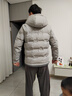啄木鳥男士羽絨服冬季新款加厚保暖防寒羽絨衣休閑白鴨絨連帽外套男 23929白灰色 2XL 推薦【130-150斤】 曬單實(shí)拍圖