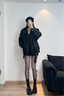 ZHR樂(lè )福鞋女2025春季新款小個(gè)子英倫增高百搭厚底配裙粗跟小皮鞋單鞋 黑色 37 曬單實(shí)拍圖