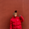 左西兒童羽絨服2025新款女童冬季保暖抗寒白鴨絨連帽面包服 紅色 160 曬單實(shí)拍圖